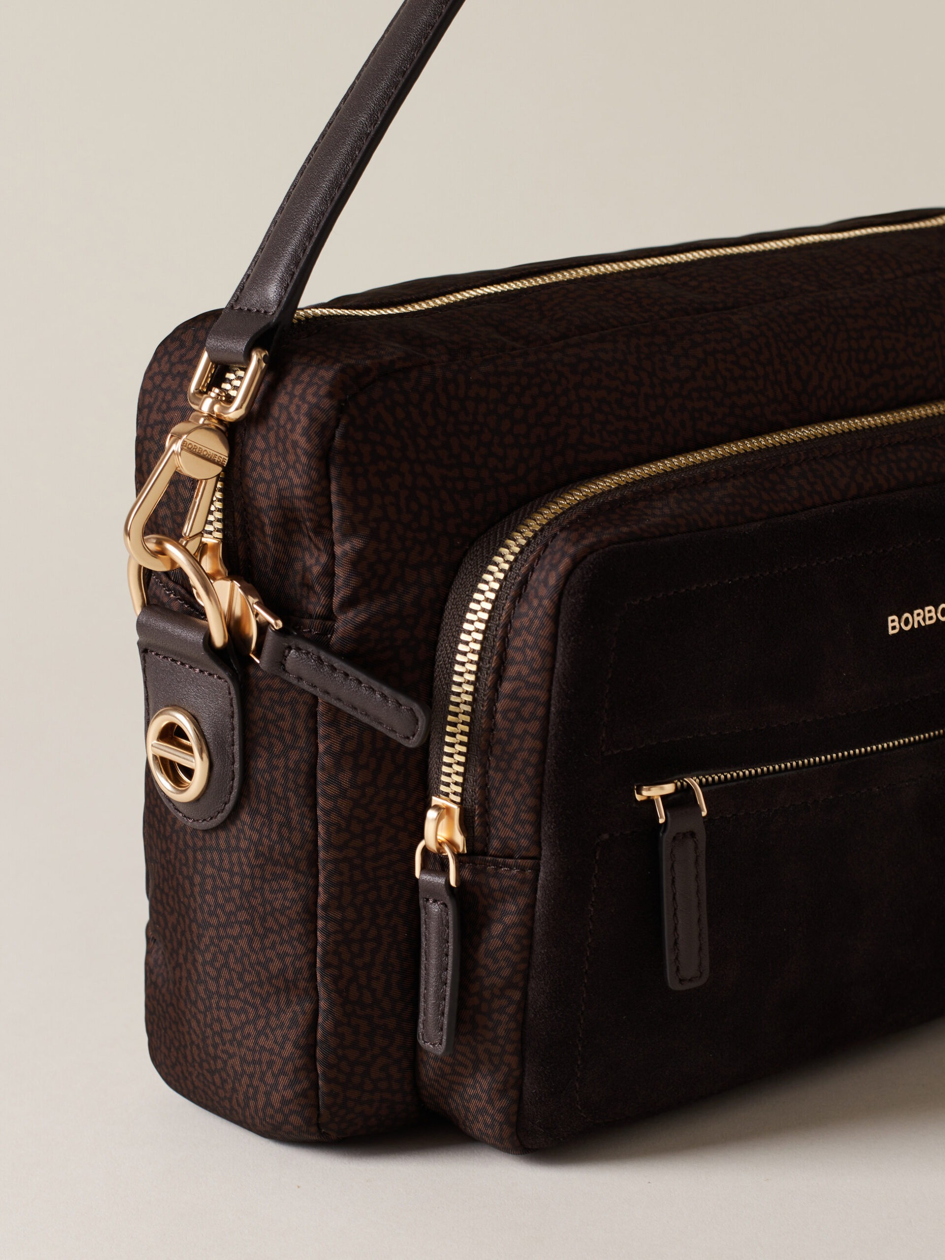 Borbonese B-CLUB CAMERA CASE M. C/T 269 CIOCCOLATO CAFFE - immagine 4