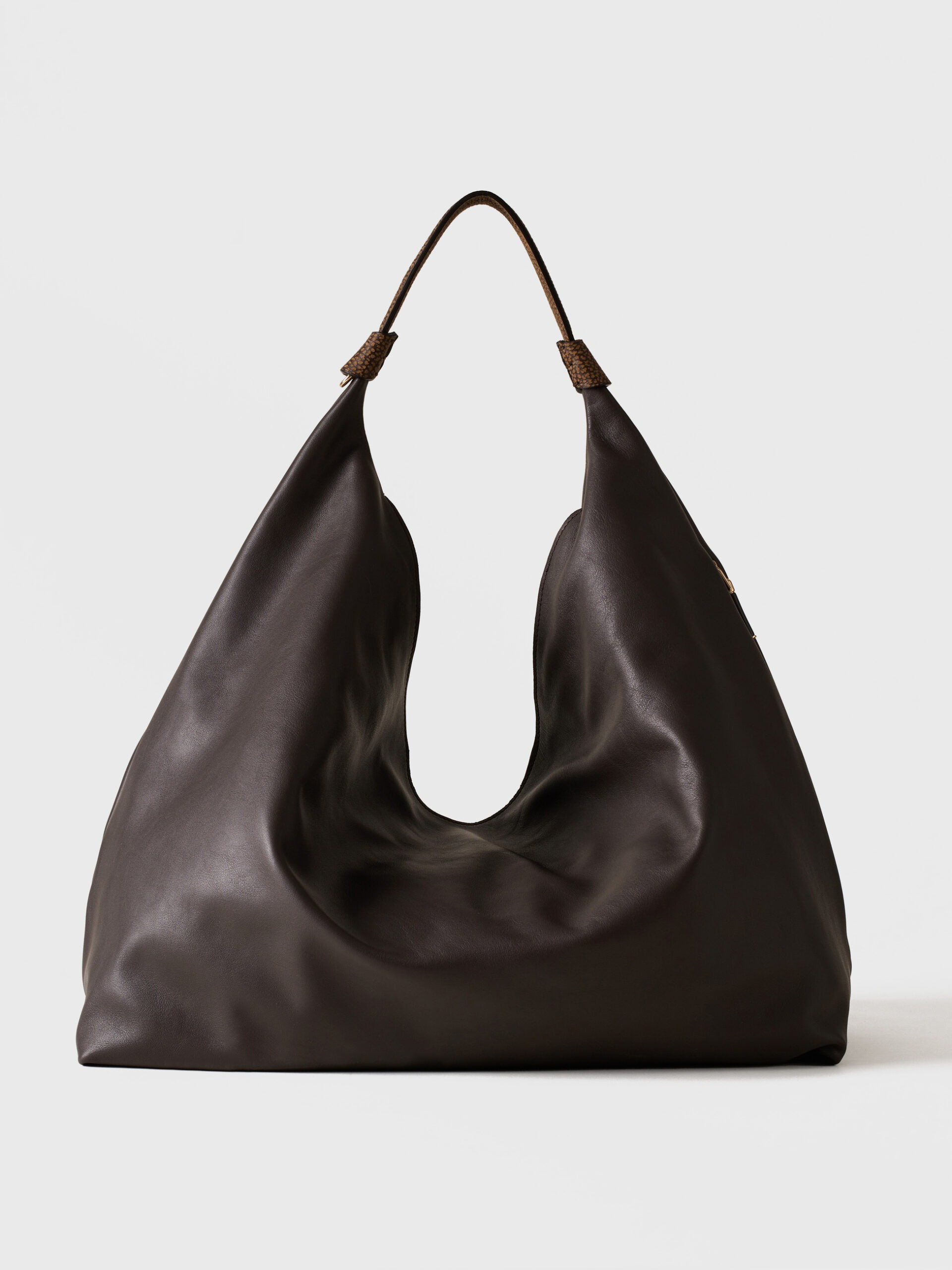 Borbonese PLIE HOBO L. 275 CACAO CUMINO - immagine 3