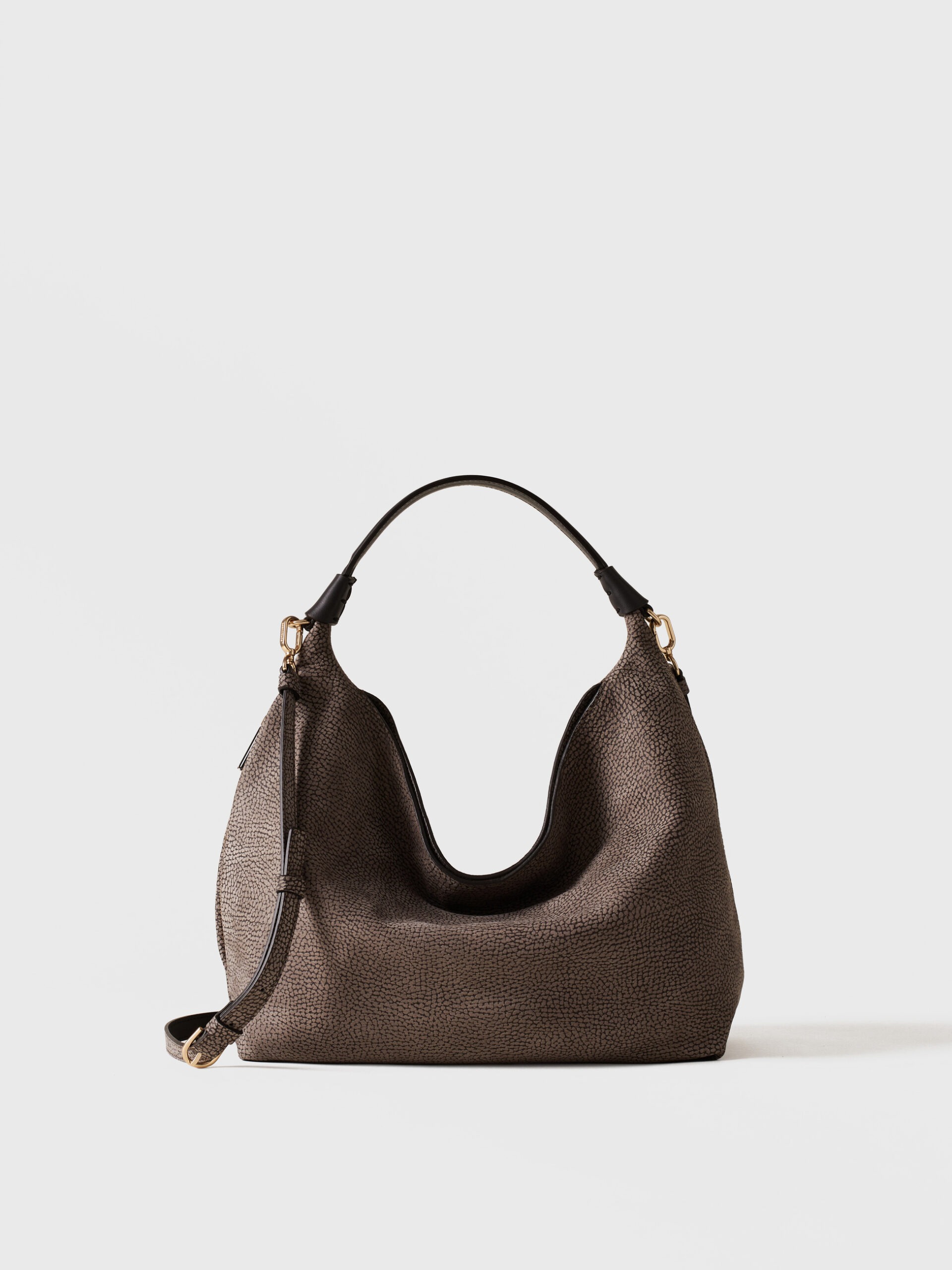 Borbonese PLIE HOBO S. C/T 284 CASTORO EBANO