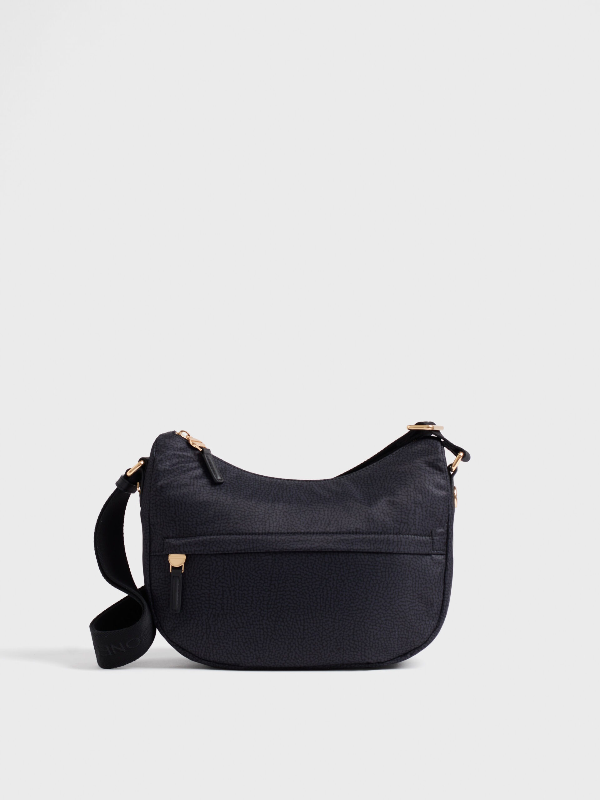 Borbonese B-CLUB LUNA SMALL Y66 DARK BLACK