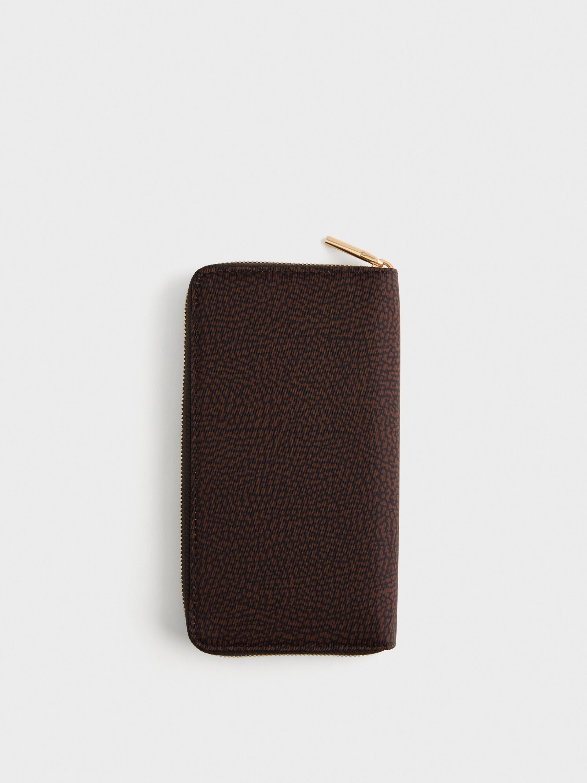 Borbonese B-CLUB P.FOGLIO L.ZIP AROUND 219 CIOCCOLATO - immagine 3