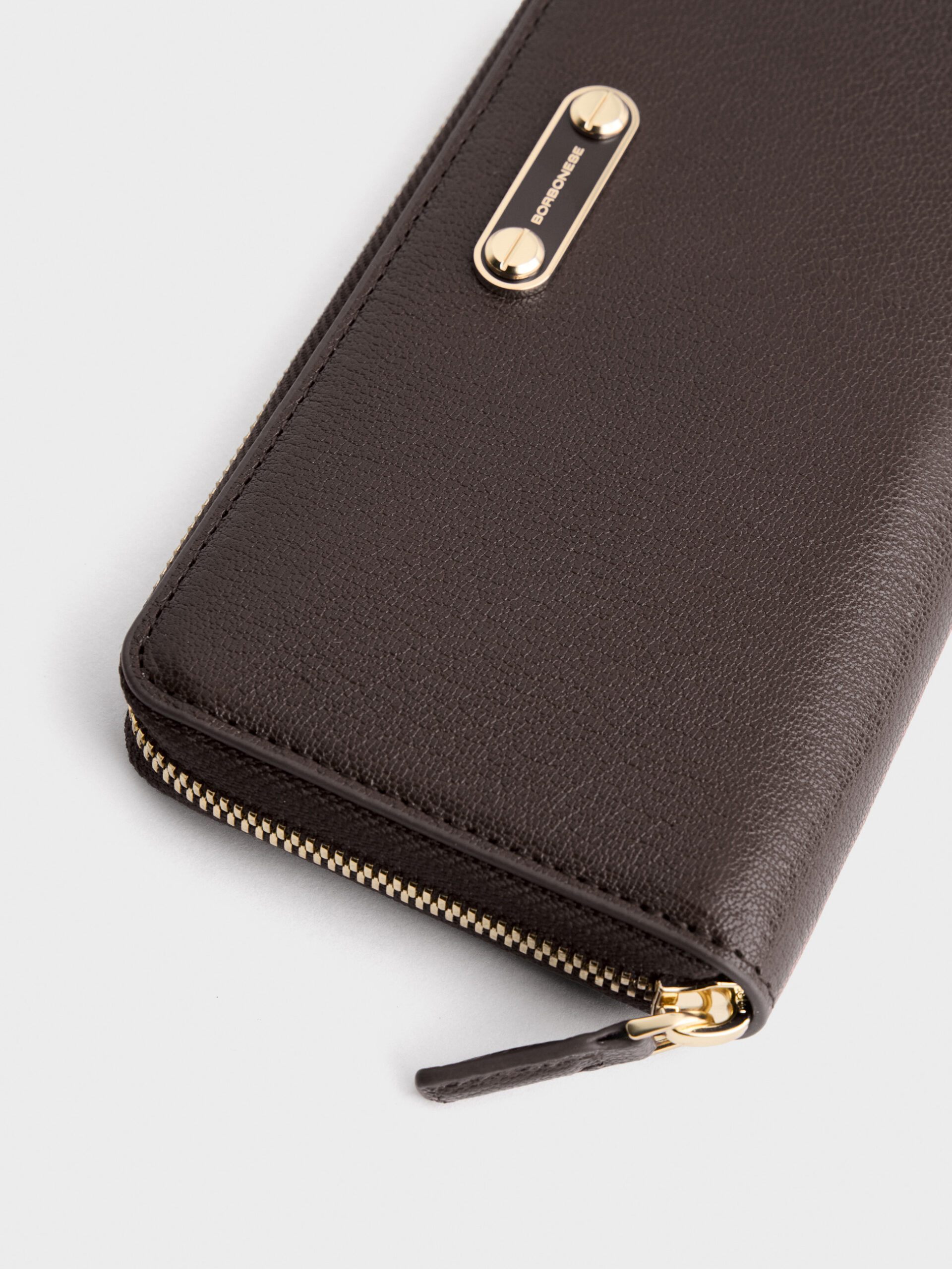 Borbonese B-CLASSIC P.FOGLIO ZIP AROUND 100 NERO - immagine 4