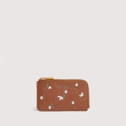 COCCINELLE METALLIC SNOWDROP EMBROID W11 COGNAC