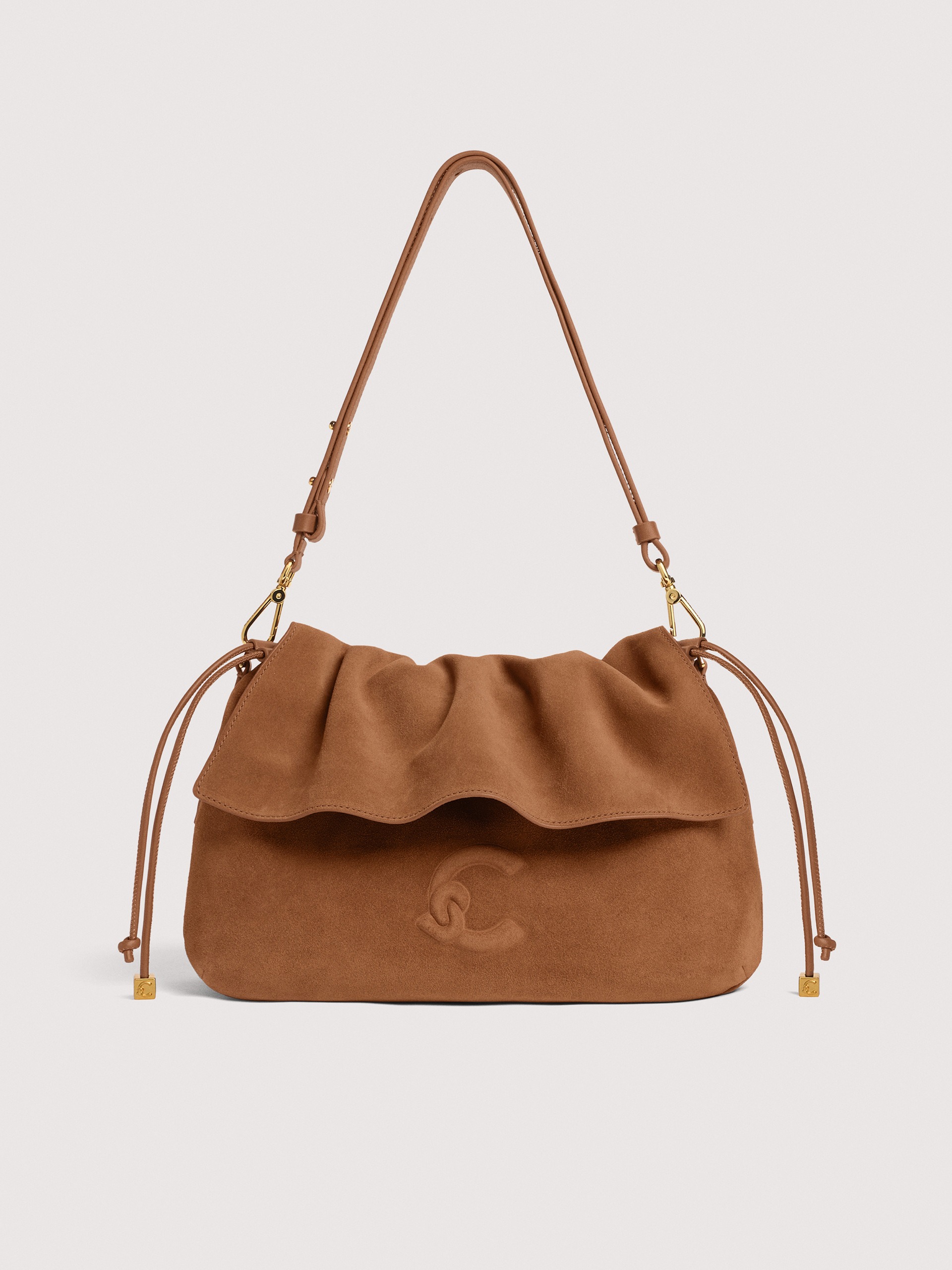 COCCINELLE LIDIA SUEDE BIM W11 COGNAC