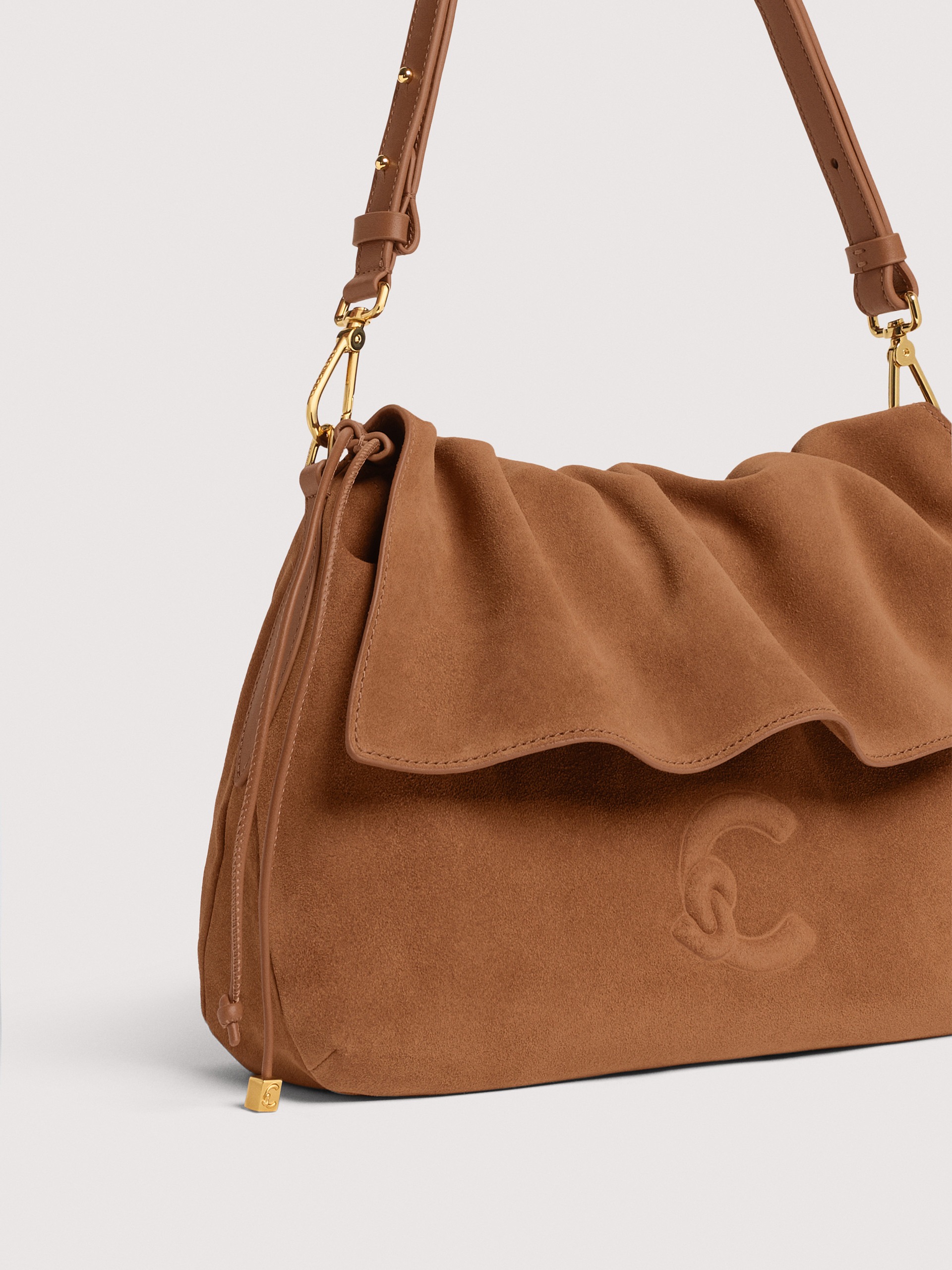 COCCINELLE LIDIA SUEDE BIM W11 COGNAC - immagine 4