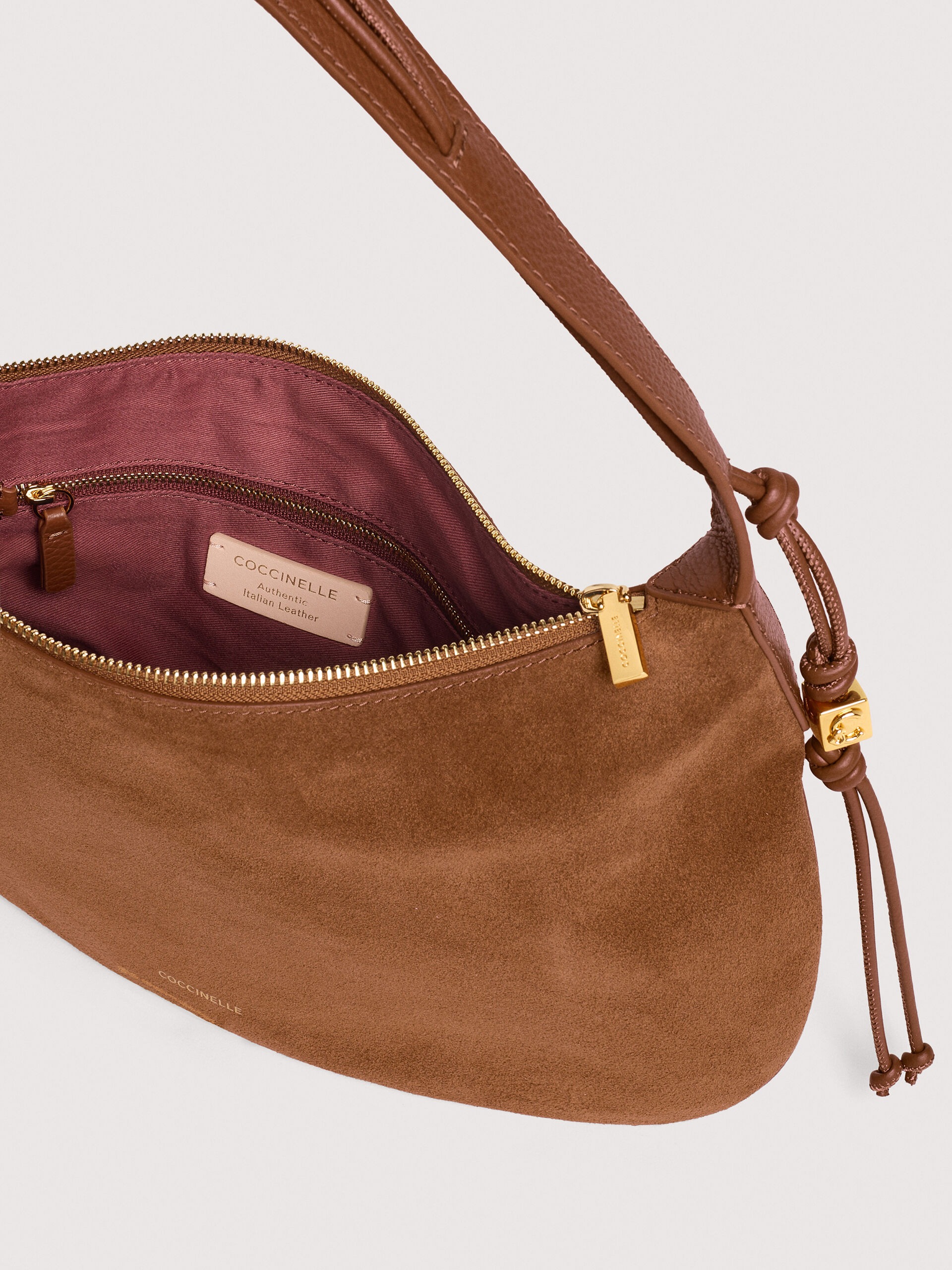 COCCINELLE THESS SUEDE BIM W11 COGNAC - immagine 3
