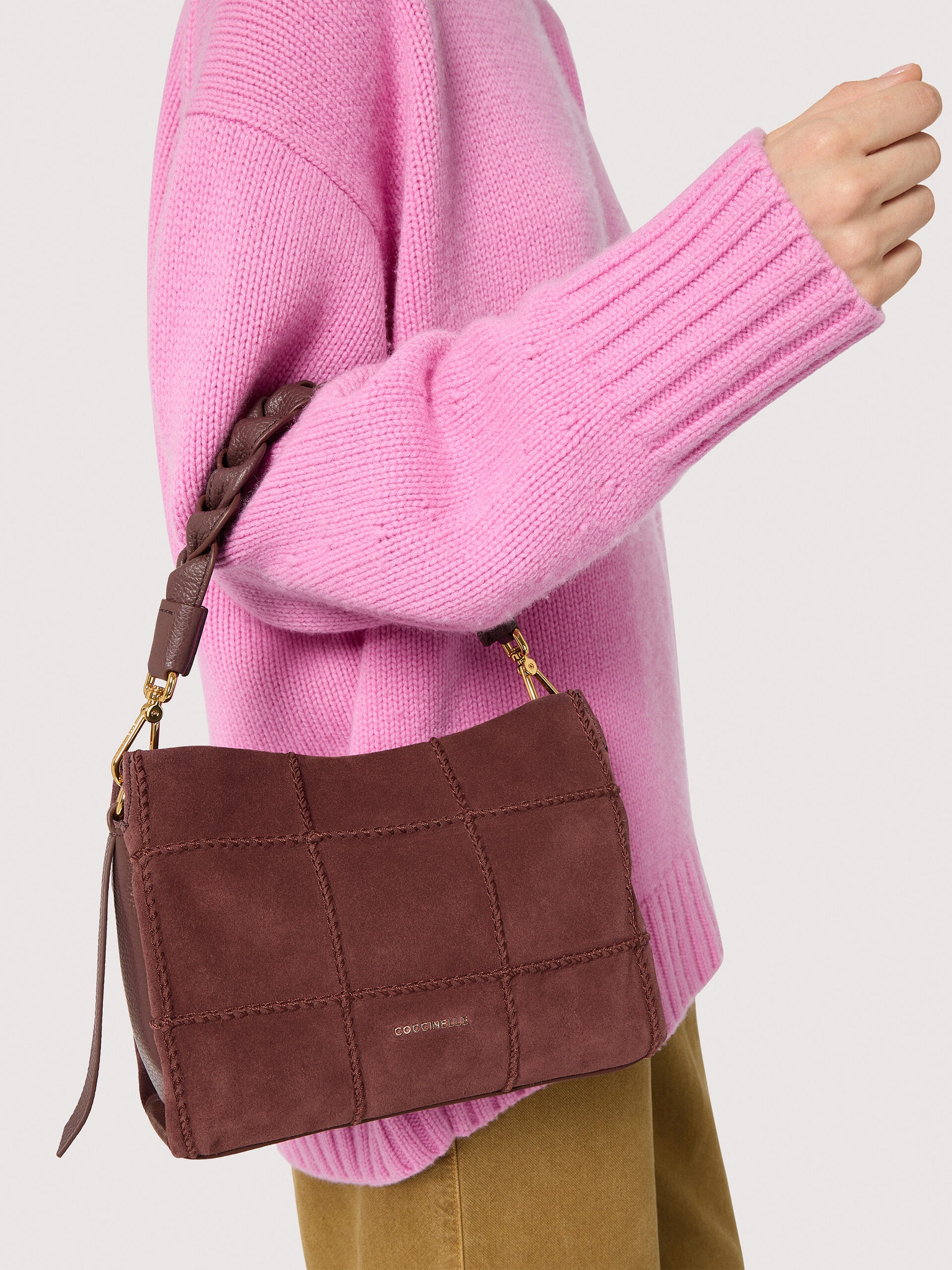Coccinelle BOHEME CHECK EMBROIDERY R49 BERRY - immagine 5