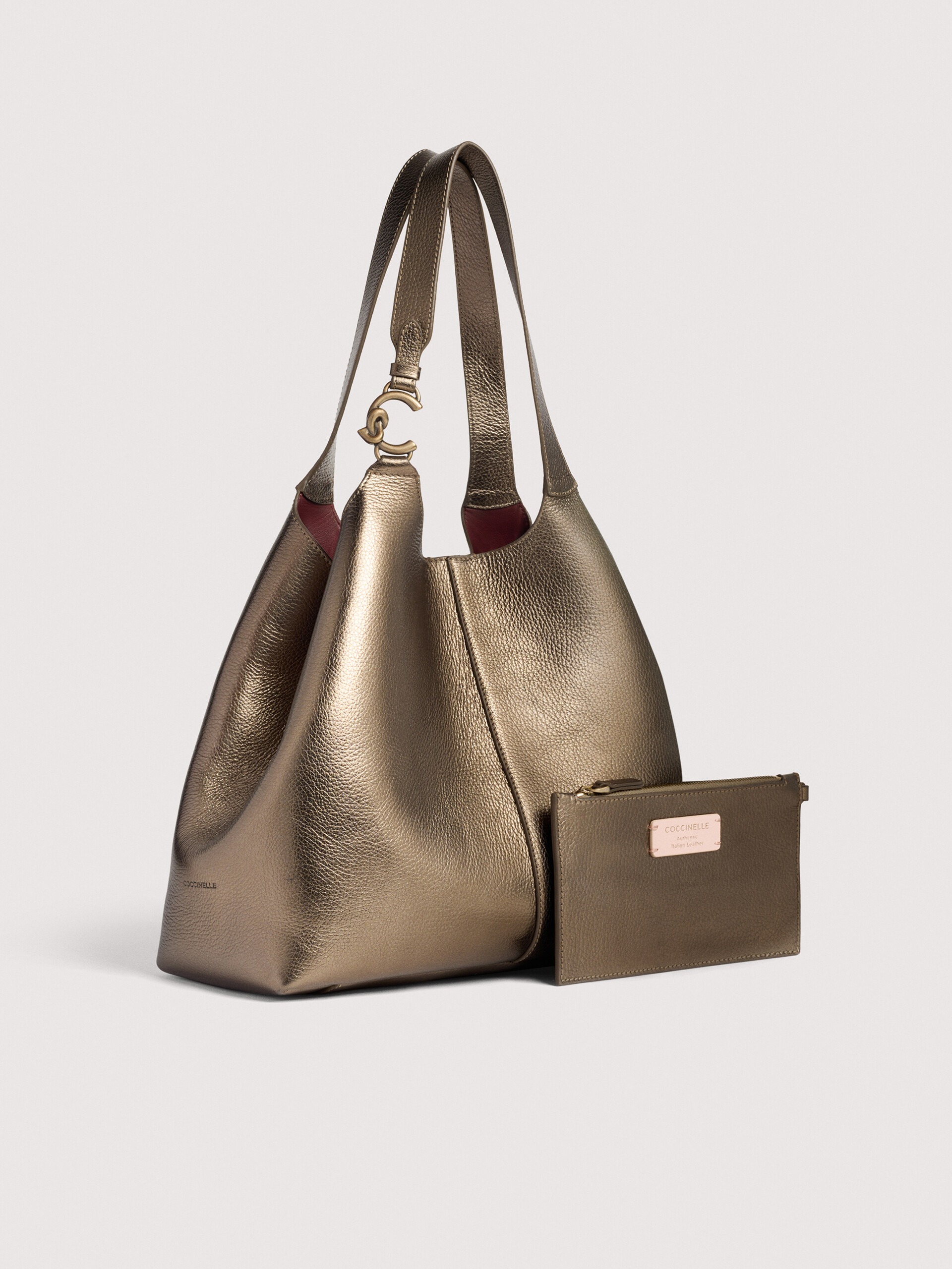 COCCINELLE C EASY W79 ANTIQUE BRASS - immagine 2